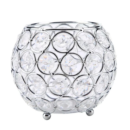 Oval crystal candle - oval,