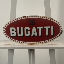 Bugatti Enamel Sign - 46x22cm