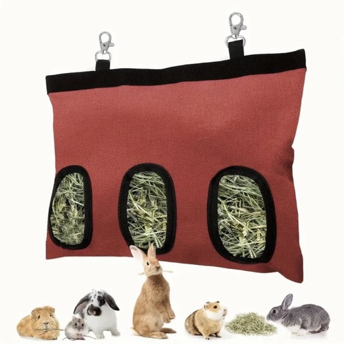 Hanging fabric hay rack - hay, bag