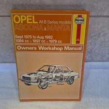 Haynes owners workshop manual Opel Ascona & manta models 1975 to 1982