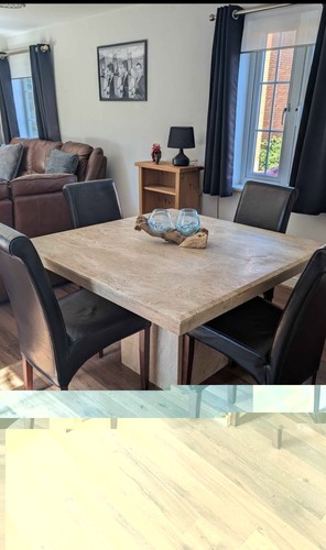 Italian marble dining table - marble,