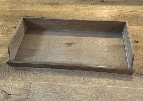 Antique oak linen press drawer - oak,