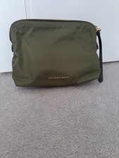 Burberry Khaki Makeup/Toiletrie Bag New Without Tags