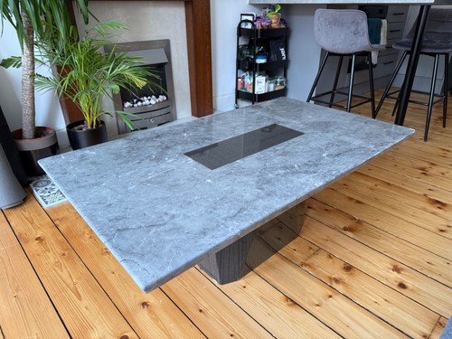 Coffee table grey vintage - grey, art