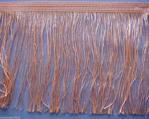 150mm apricot rayon fringe - apricot, (x