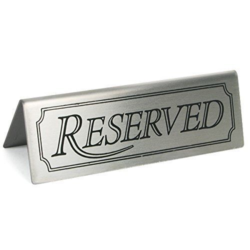 Reserved table sign - reserved,