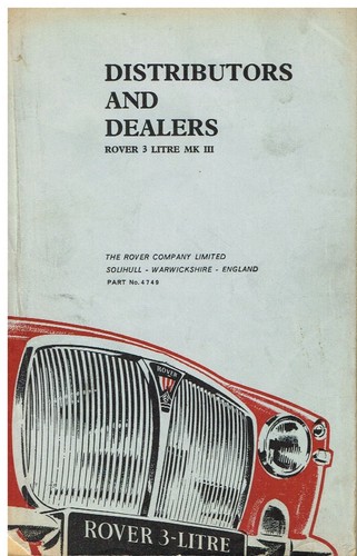Rover mkiii saloon - saloon, coupe