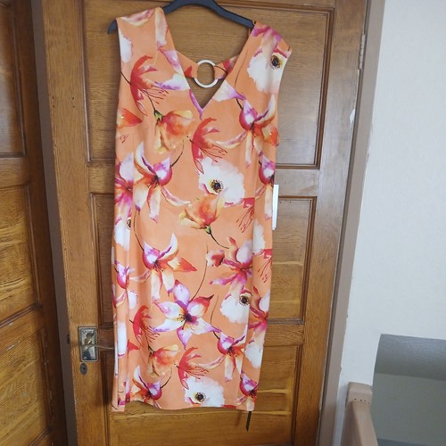 Ladies orange floral roman - ladies,