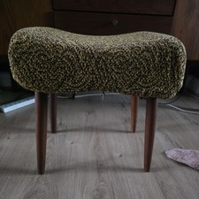 Teak footStool Brown yellow  2