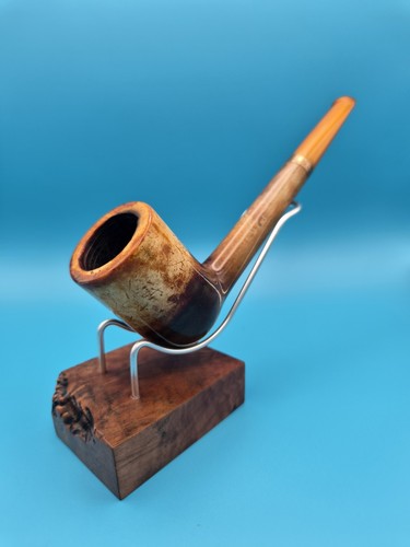 Meerchaum pipe with amber stem - meerchaum,