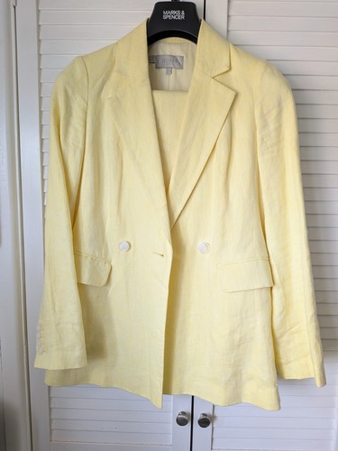 Lemon yellow linen - yellow,