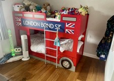 Kids Double Decker Bus Bunk Bed Julian Bowen Bunkbeds Red