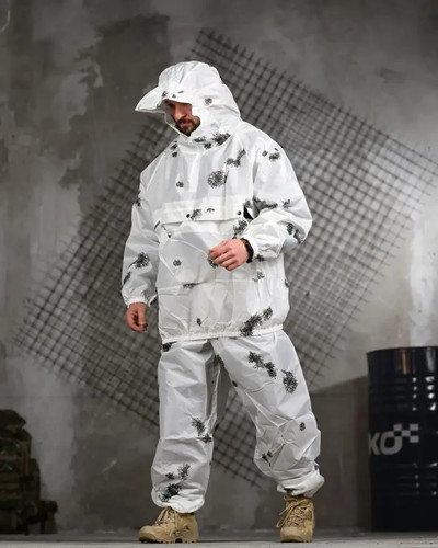 Camouflage suit blob white - blob,