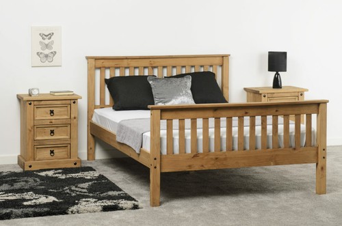 Distressed waxed pine finish - waxed,