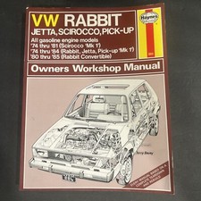 Haynes ‘74-85 VW Rabbit, Jetta, Scirocco, Pick-up Owners Workshop  884