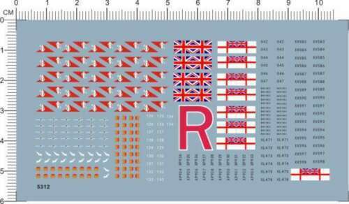 Water slide decals 700 - water, for