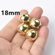 Solid Brass Round Metal Loose