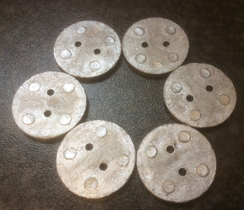 Lead penny weights for - 6,