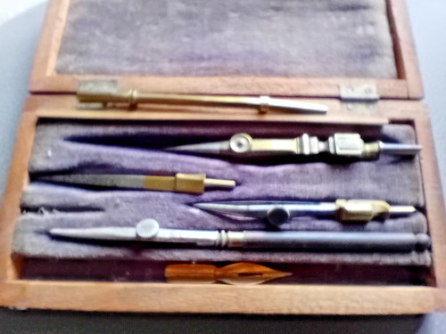 Victorian brass drawing - ,