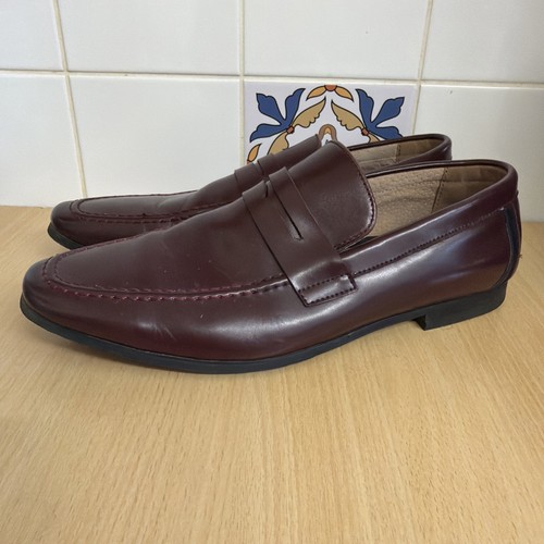 Front london leather loafers - front,