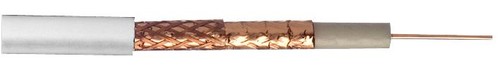 Wf100 coaxial cable white - cable, 250m
