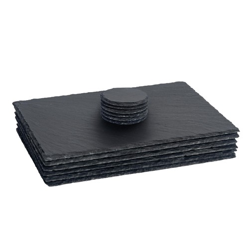 Slate placemats coasters - slate, &
