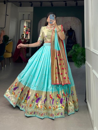 Paithani lehenga choli 3pc - 3pc, set