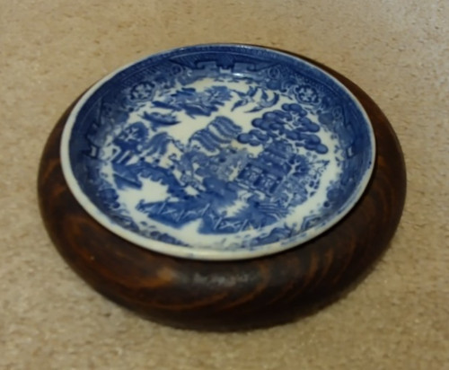 Antique willow pattern - , blue