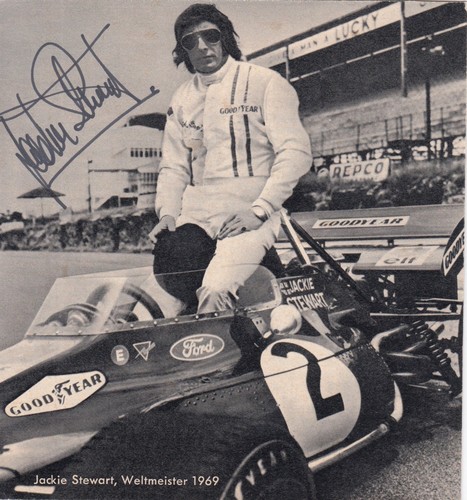 Signed jackie stewart - jackie, matra