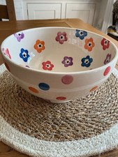 Emma Bridgewater Bright Flowers & Polka Medium Footed Serving Bowl