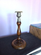 Vintage Wooden Candlestick