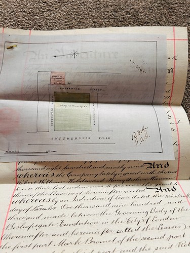Antique 1903 legal deed - 1903,