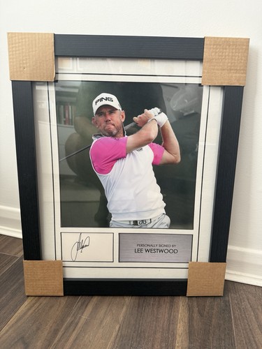 Lee westwood signed picture - westwood,