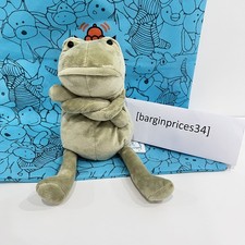 NEW Jellycat Fergus Frog 33cm - Medium Green Plush Doll w/Tag & Dust Bag