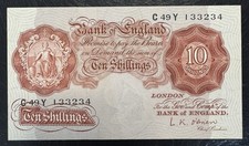 Ten shillings note - ten,