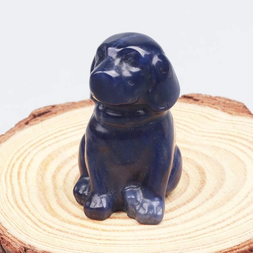 Crystal dog figurines - crystal,