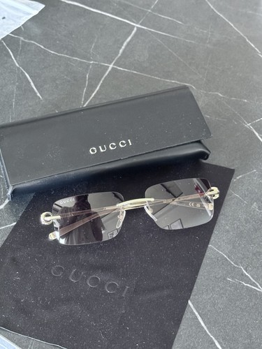 Gucci sunglasses gold grey - sunglasses,