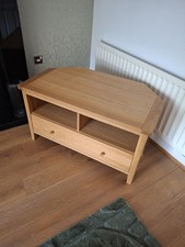Oak TV Corner Cabinet with