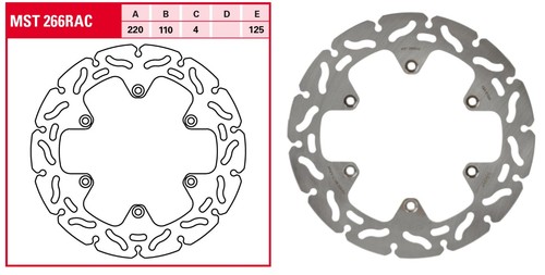 Brake disc mst266rac aprilia - brake,