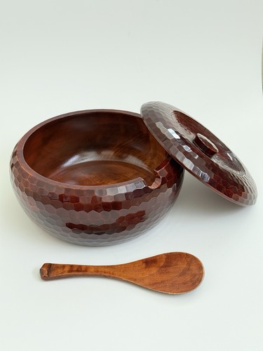 Vintage japanese ohitsu carved - vintage,