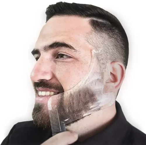 Beard styling shaping template - beard,