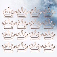  24 Pcs Paper Clips Mini Crown
