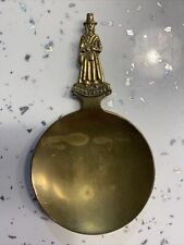 Antique Solid Brass Jenny Jones, Tea Caddy Spoon