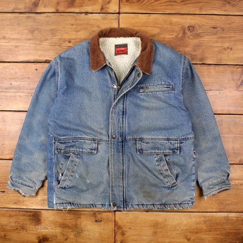 Wrangler denim jacket mens - l,