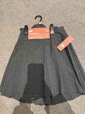 F&F Girls Grey Pleated