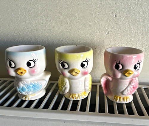 Set glazed ceramic bird - 3,