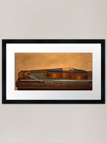 Silent violin framed art - violin,
