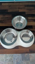 Cat Food Bowls Catit Stand And 3 Stainless Steel Bowls