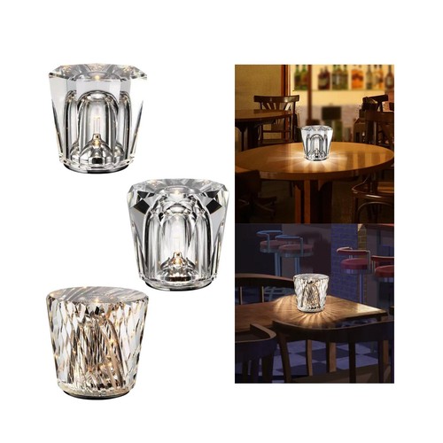 Crystal lamp bedside bar - lamp,