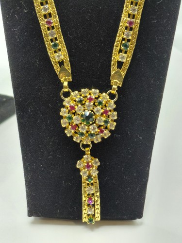Gold colour multicolour stone - gold,